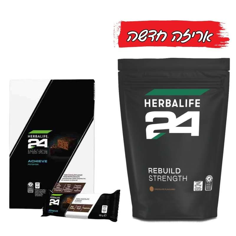 משקה פרומקס + חטיפי חלבון H24