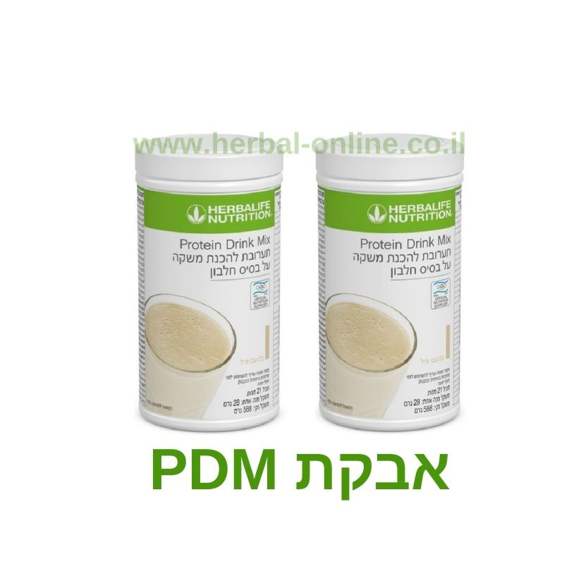 2 קופסאות משקה PDM וניל